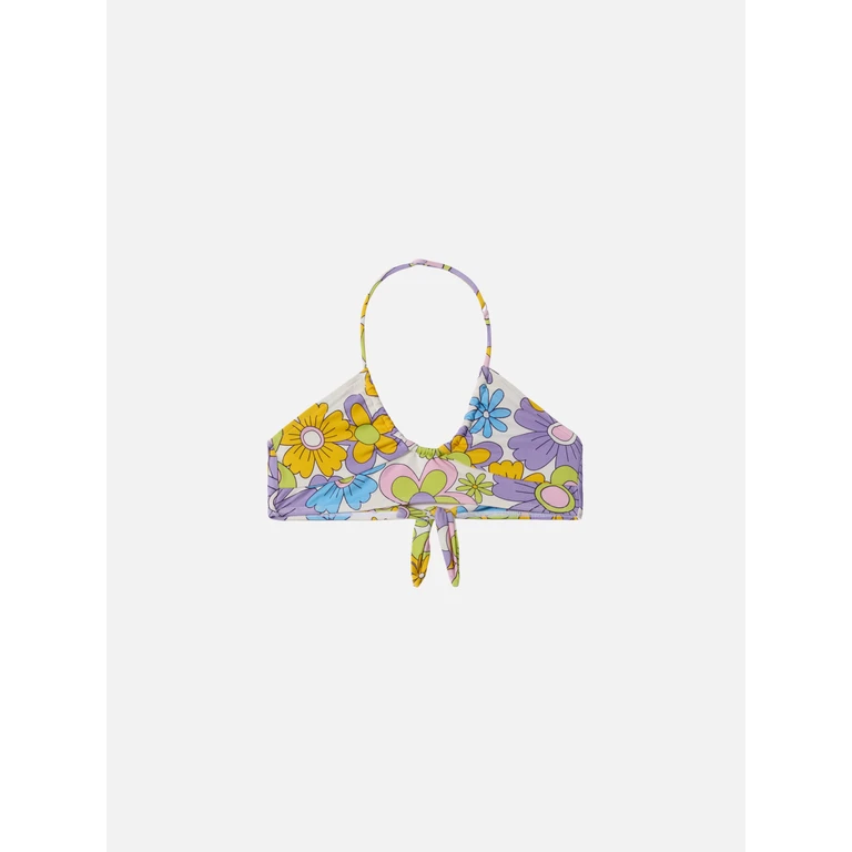 Mc2 Saint Barth Page Jr Crop Top With Hippie Flower Print Top_apparel