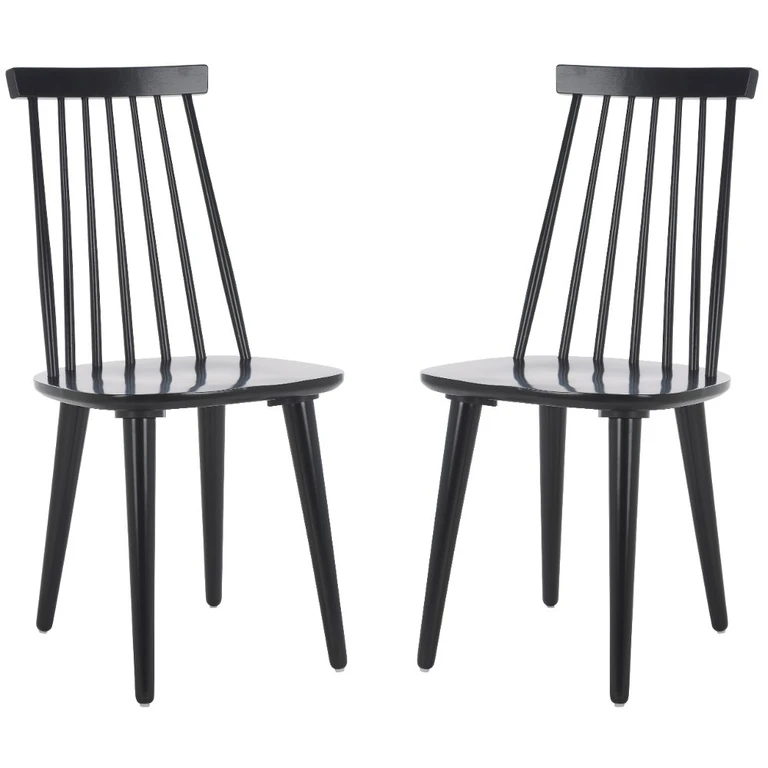 Burris Black Side Chairs - Set of 2