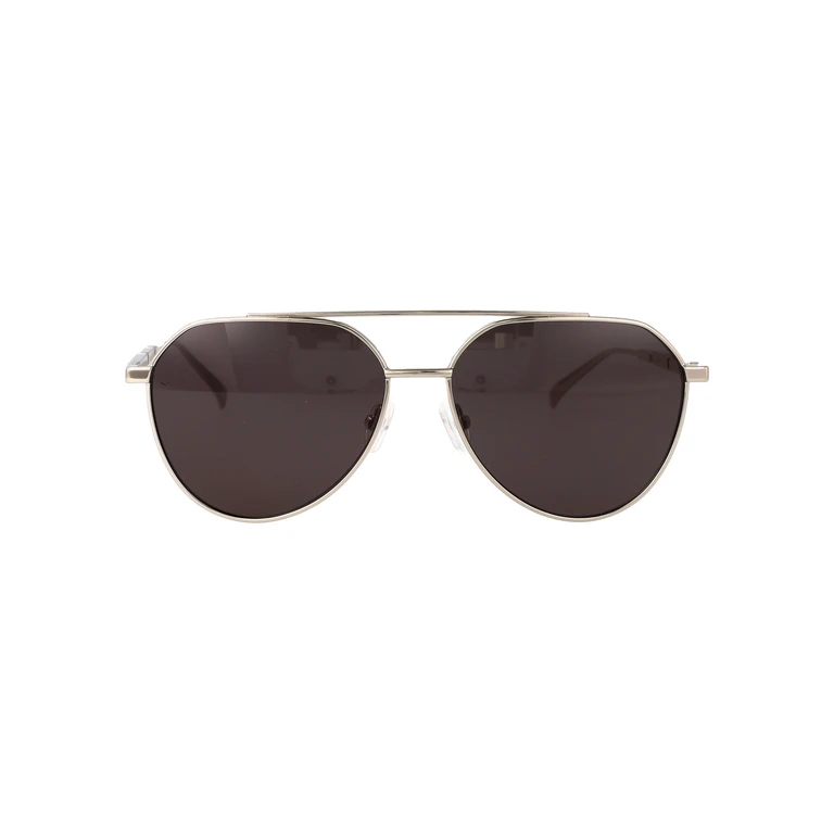 Alexander McQueen AM0478S Silver-silver-grey Metal Sunglasses - Men