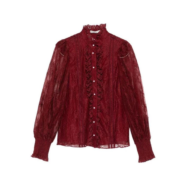 Alice+Olivia Chemise - Rouge Brun