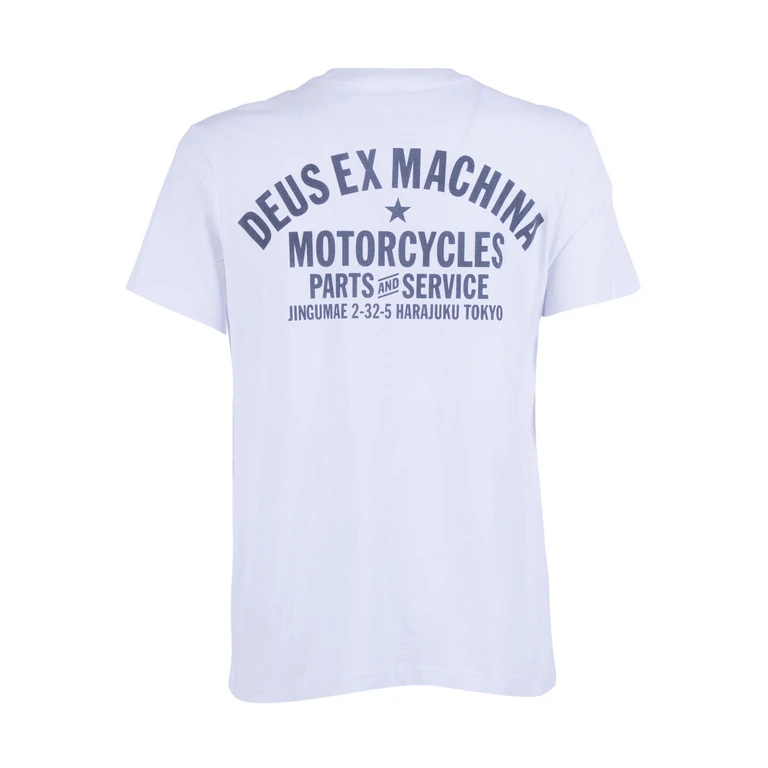 Deus Ex Machina Harajuku Address Tee White Organic Cotton Short Sleeves T-shirt - Men