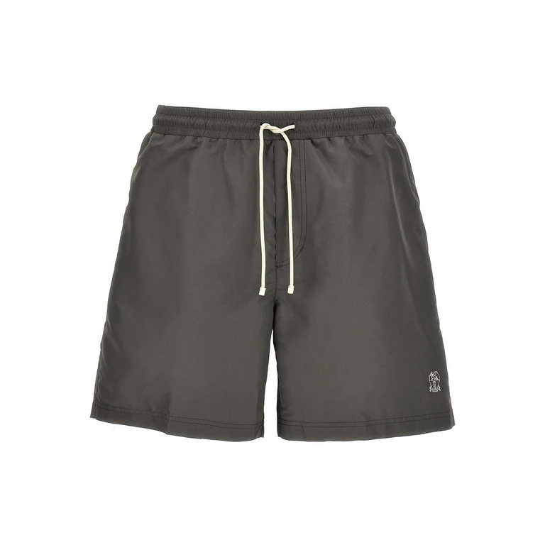 Brunello Cucinelli Short De Bain - Gris