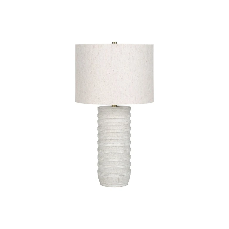 28 Inch Cream Resin Transitional Table Lamp