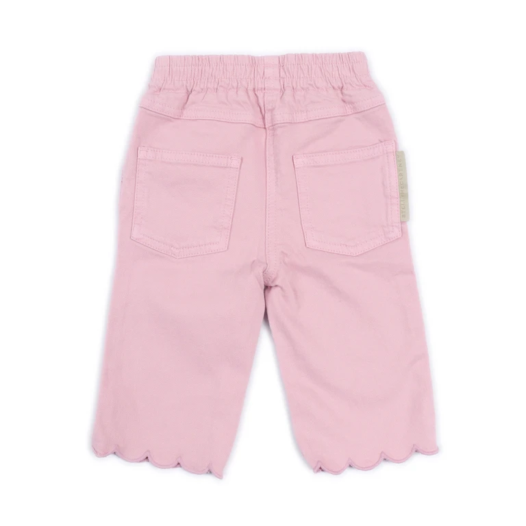Stella McCartney Trousers Pink Cotton Elastane