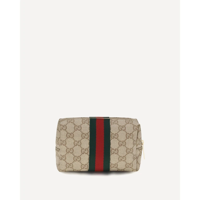 GUCCI Medium Beauty Case with Web stripe Female UNI