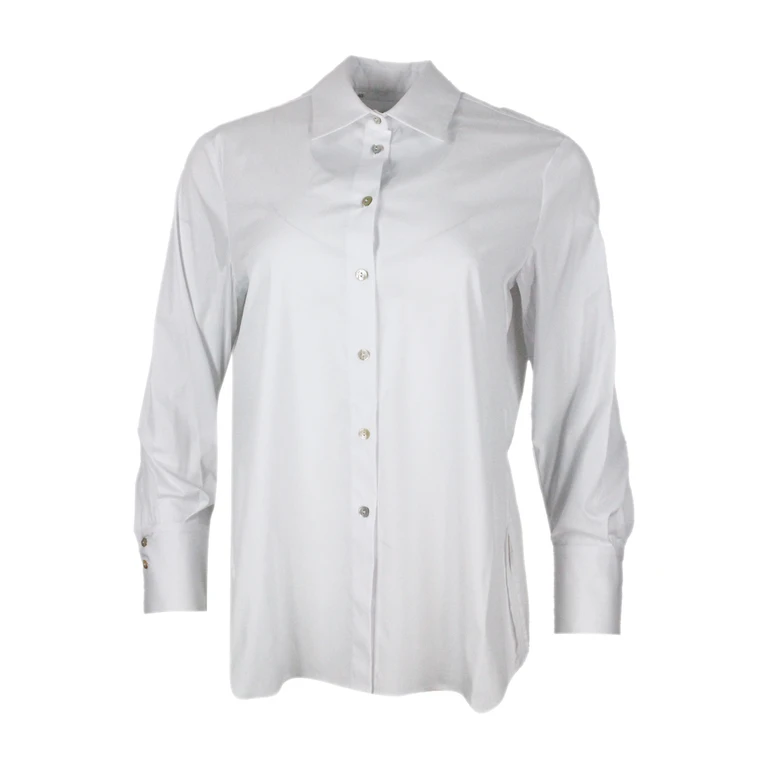 Barba Napoli Shirts White 78co 10pa 4ea - Women