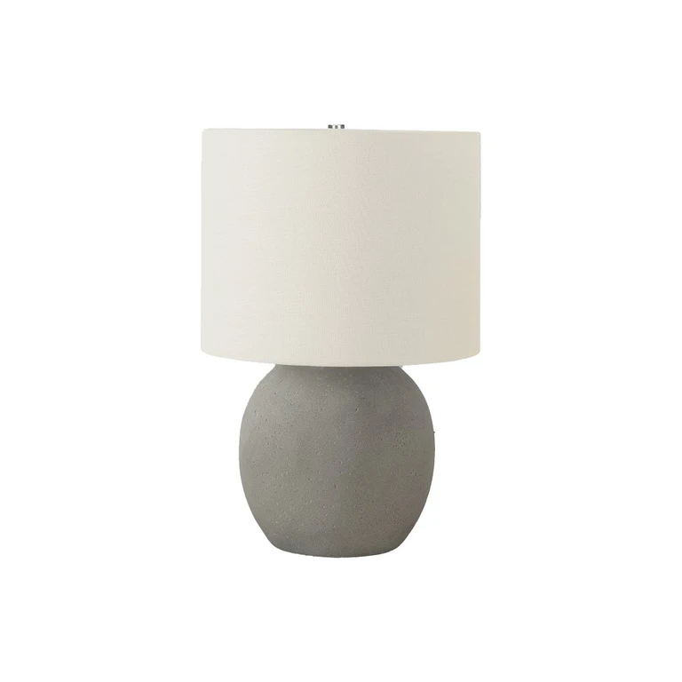 20 Inch Gray Concrete Table Lamp