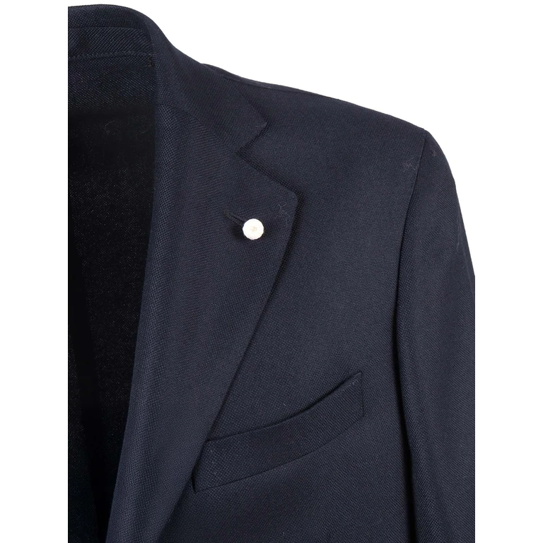 L. B.M. 1911 Blue Single Breasted Blazer
