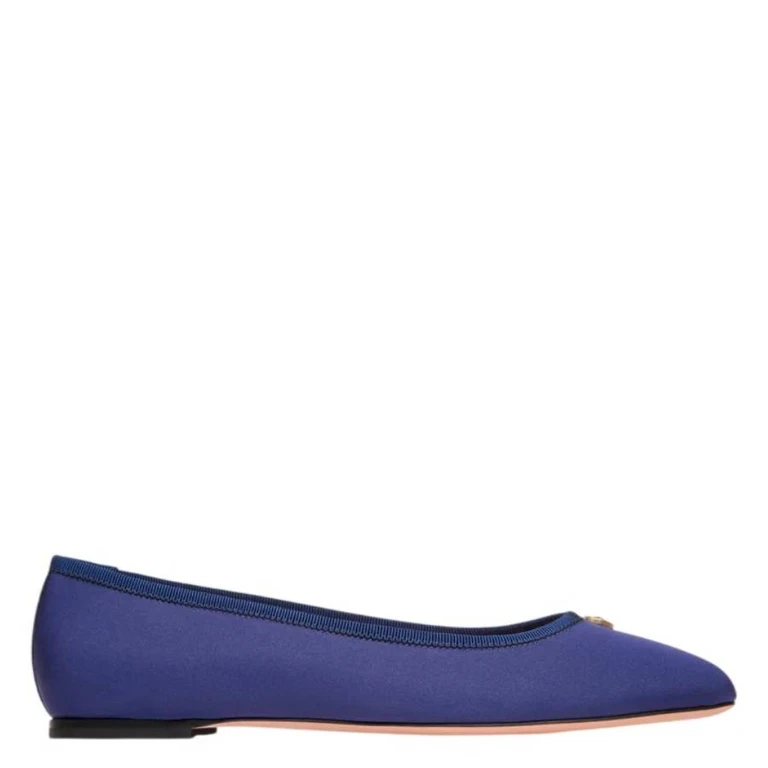 Bally Silk Faille Fabric Ballyrina Flats