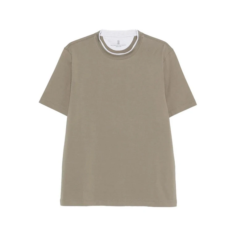 Brunello Cucinelli Faux-layered Cotton T-shirt