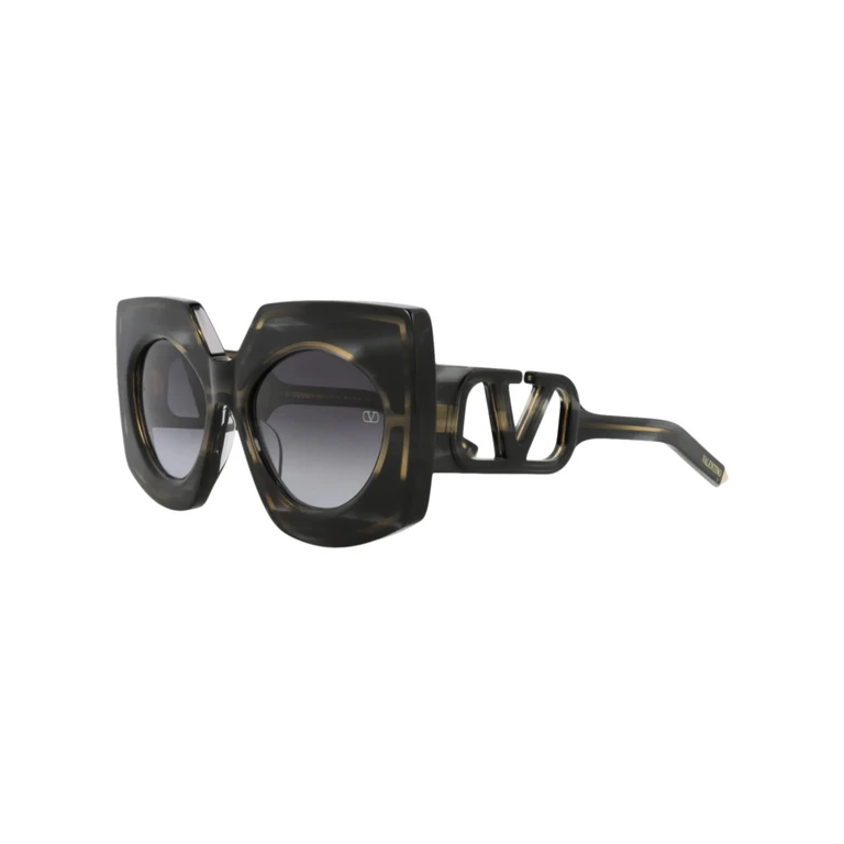 Valentino Grey Gradient Irregular Sunglasses VLS-127 A 53