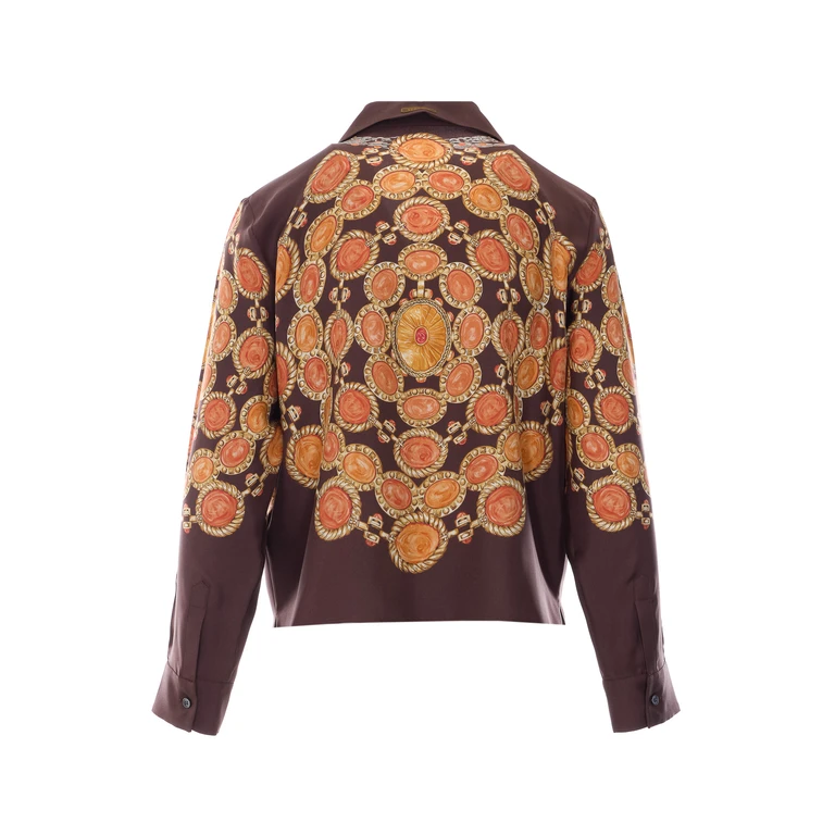 Versace Shirts Blugold Seta - Women
