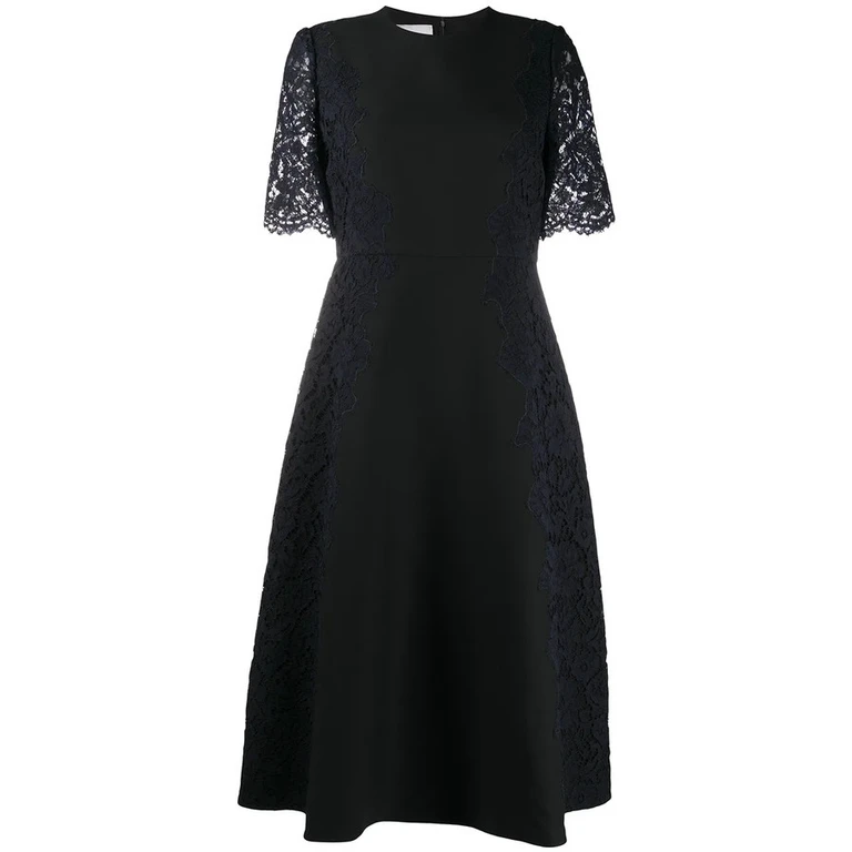 Valentino Garavani Lace Sleeve Dress