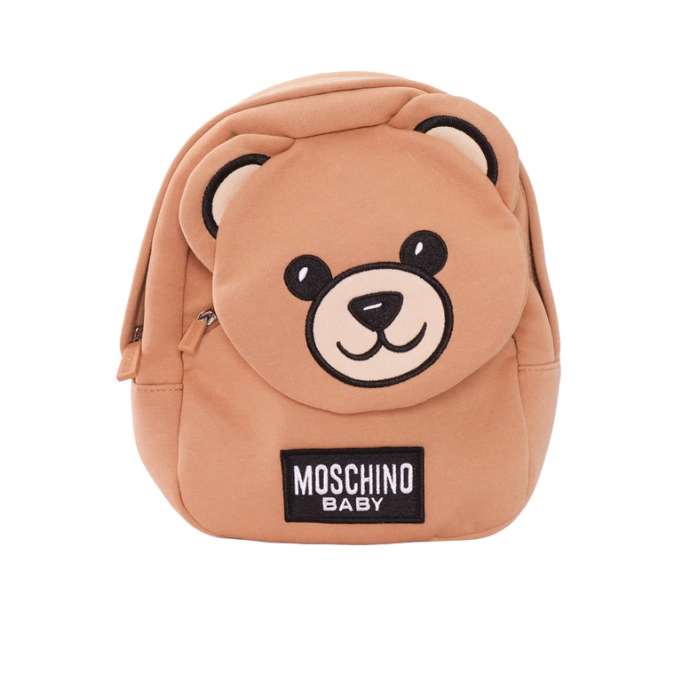 Moschino BACKPACK Brown Cotton Polyester - Unisex