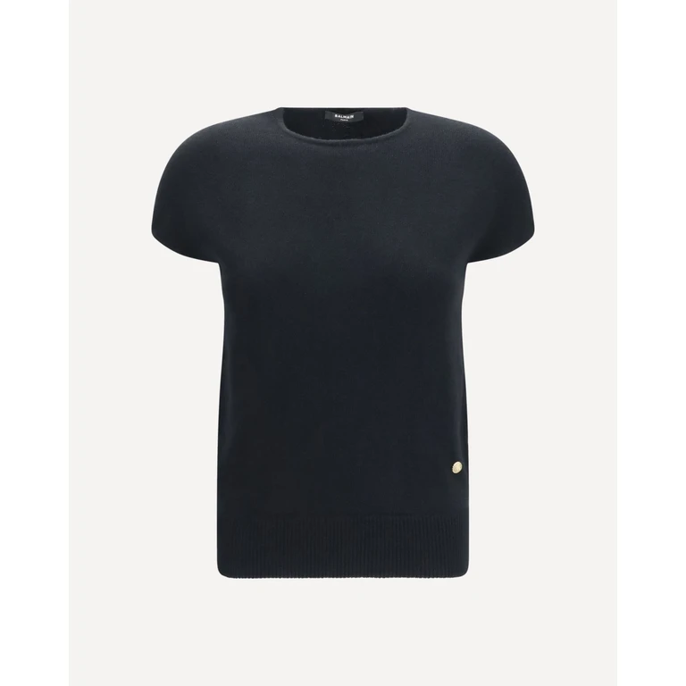 BALMAIN Sleeveless wool and cashmere Sweater Female 40