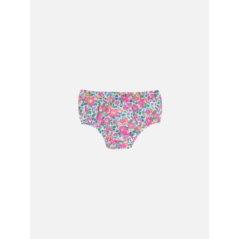 Mc2 Saint Barth Infant Bloomers Pimmy With Betsy Print Made Liberty Fabric Fucsia Bottom_apparel - Kids
