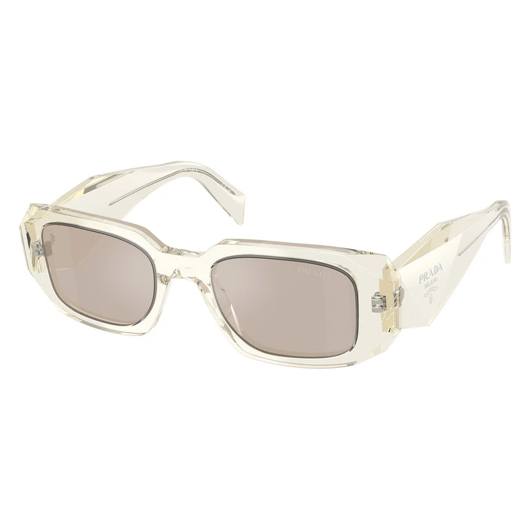 Prada Iveory Mirror Silver Rectangular Ladies Sunglasses PR 17WS 19X30N 49