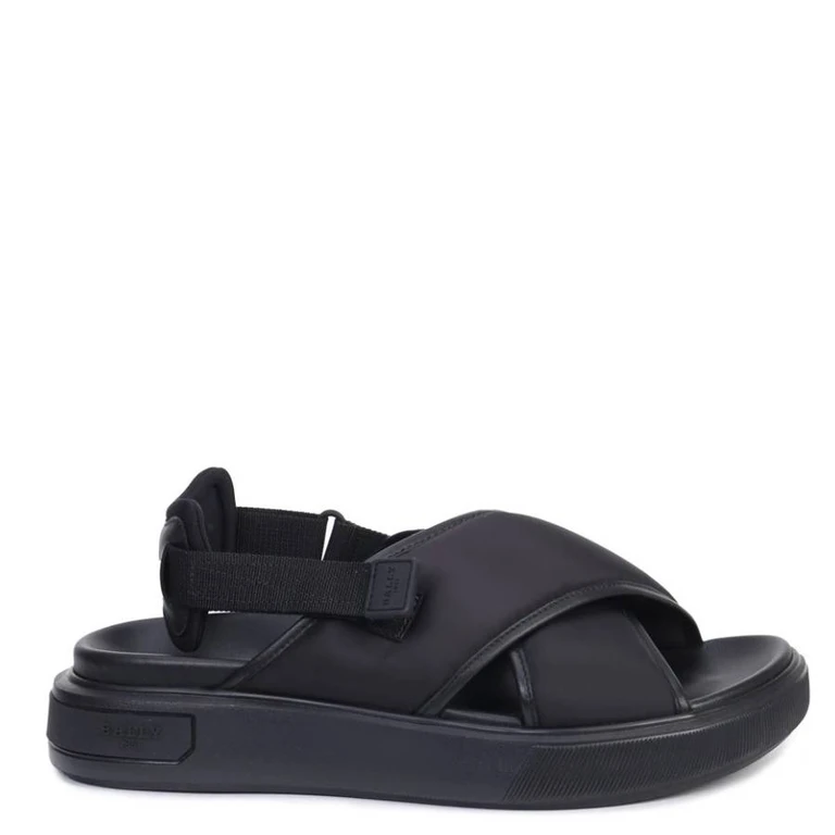 Bally Jodye Crossover-Straps Flat Sandals, Brand Size 37 ( US Size 6.5 )