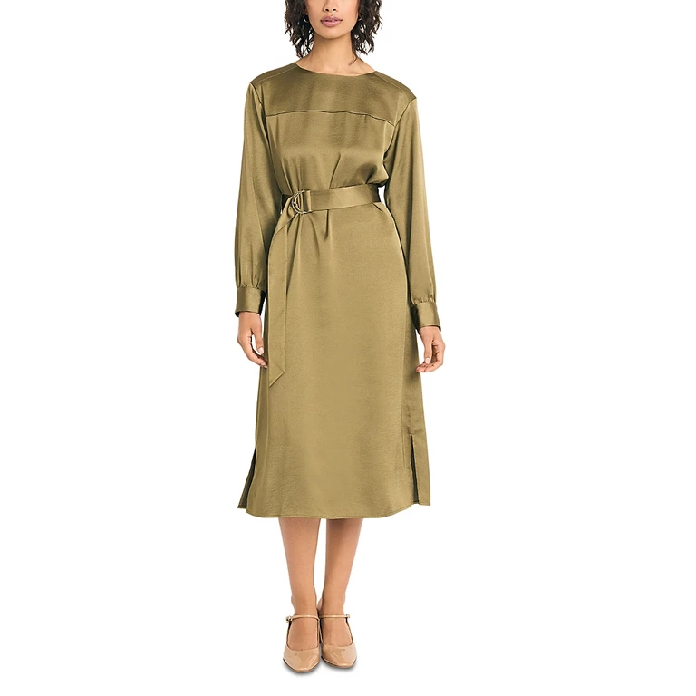 Luxely Belted Midi Dress