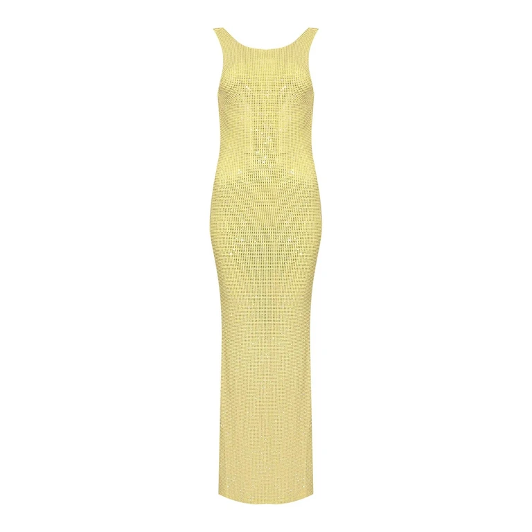 Twenty Fourhaitch Maxi Robe - Jaune
