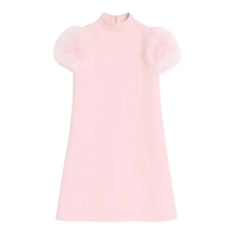 Valentino Garavani Robe Au Genou - Couleur Chair