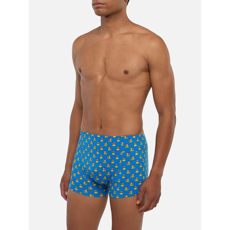 Mc2 Saint Barth Stretch Underwear Boxer Howard With Ducky Print - Men