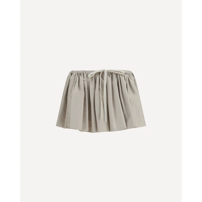 MIU MIU Ruffled mini Skirt with drawstring Female 38
