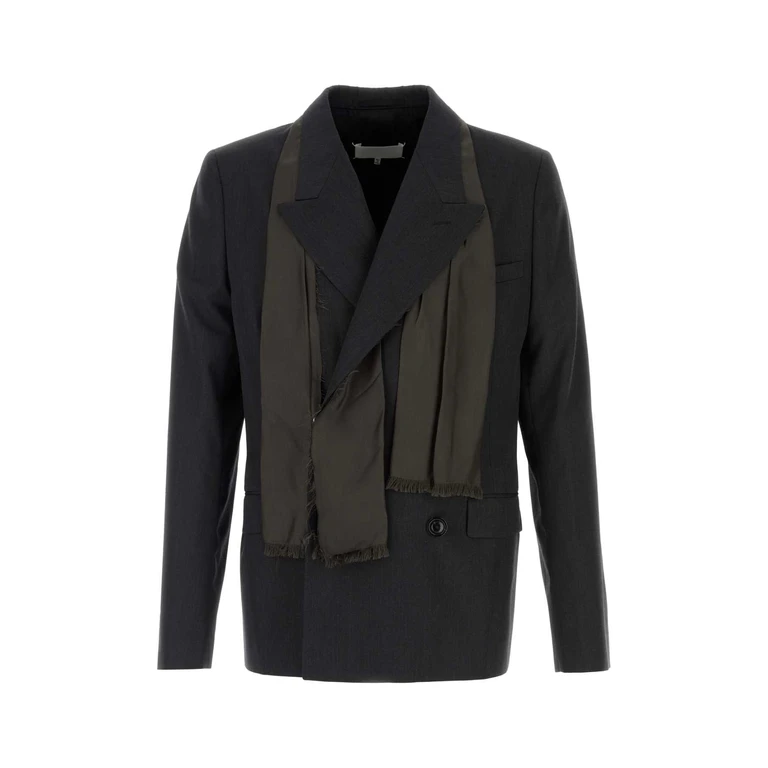 Maison Margiela Darkgreymelange Giacche E Gilet