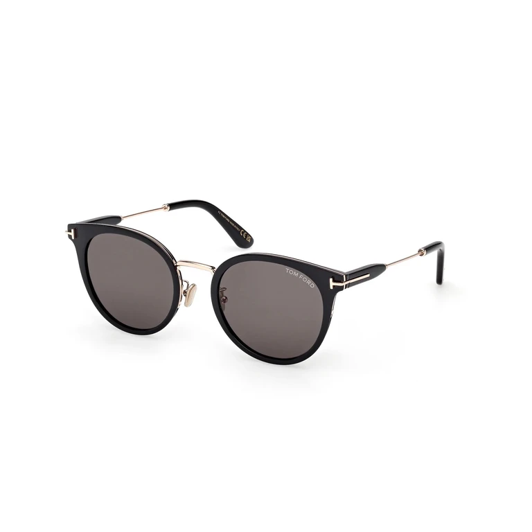 Tom Ford Smoke Round Unisex Sunglasses FT1244-K 01A 54