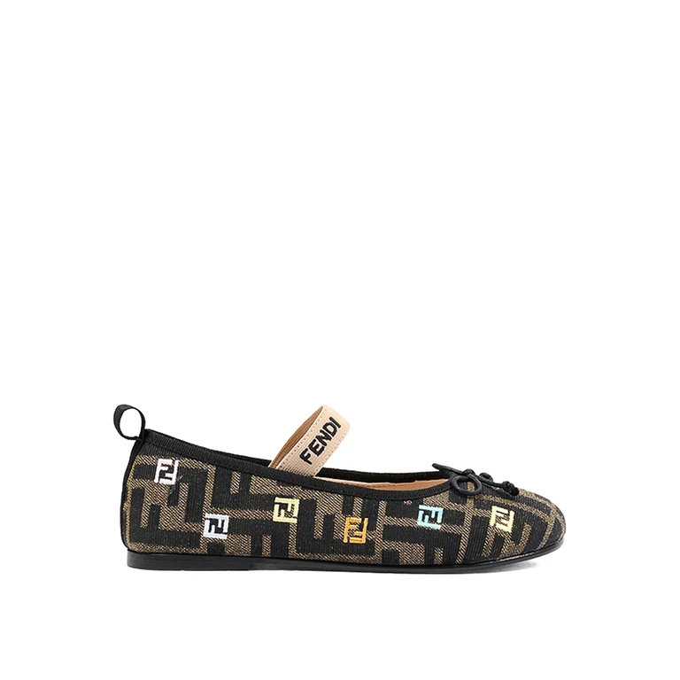Fendi Jr Ballerines - Marron