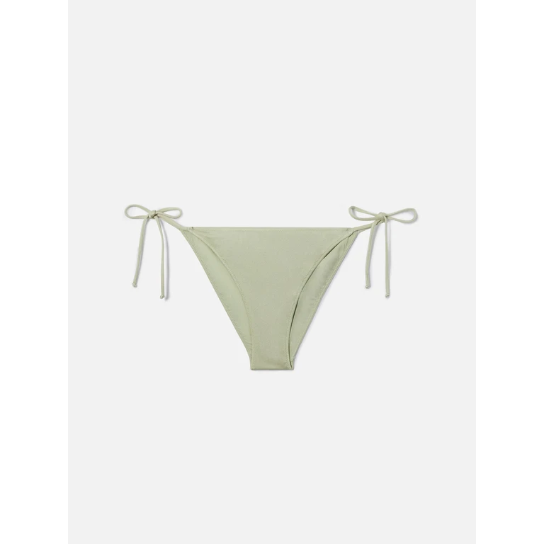 Mc2 Saint Barth Virgo Classic Bikini Bottoms Mint Green Glossy-Finish Fabric Bottom - Women