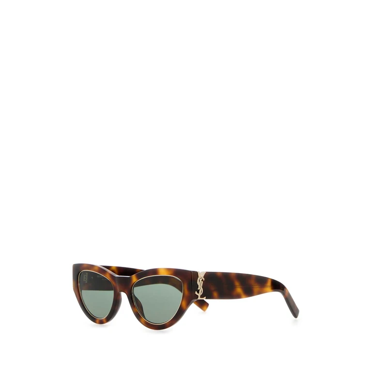 Saint Laurent Printed Acetate Sl M94 Sunglasses Mediumhavanalightgoldgreen Exterior: Occhiali Da Sole - Women