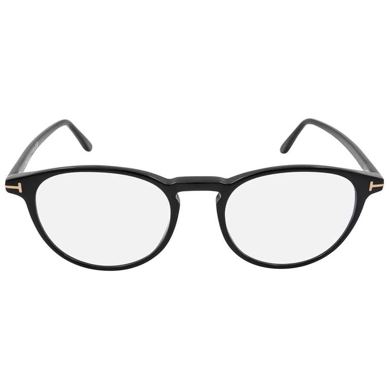 Tom Ford Blue Light Block Round Mens Eyeglasses FT5803-B 001 51