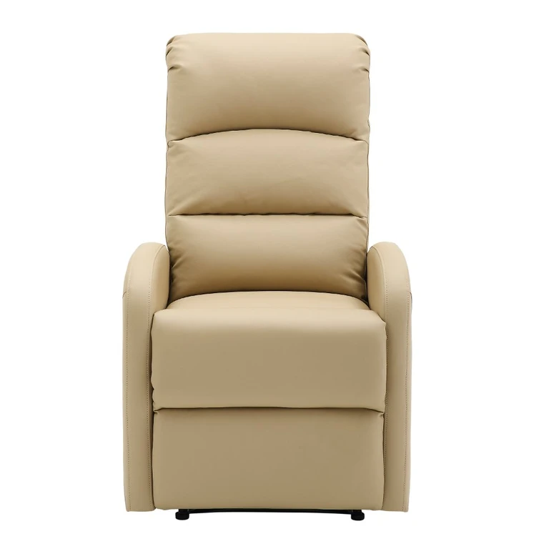 Dormi Black Faux Leather Manual Recliner