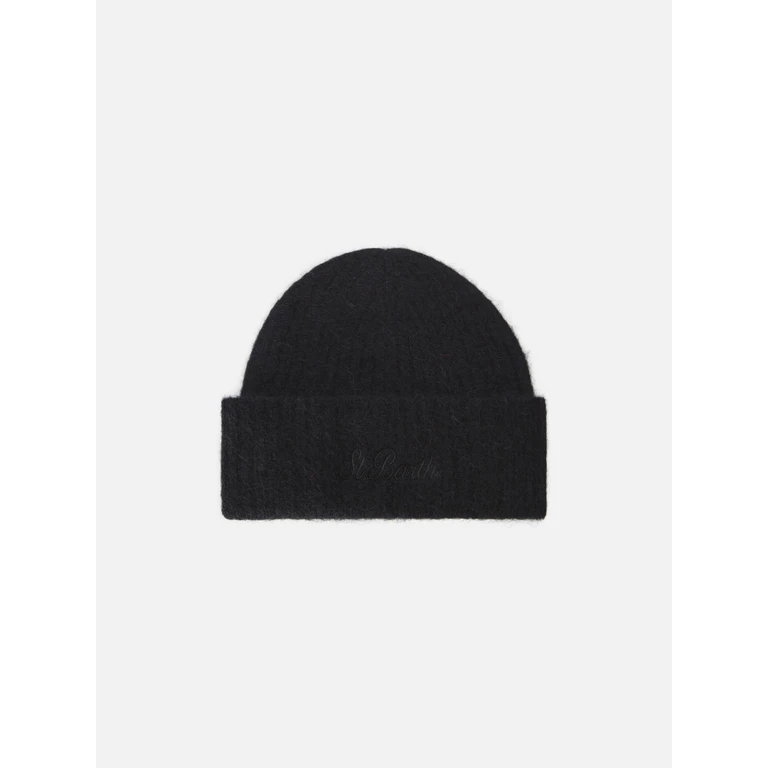 Mc2 Saint Barth Stretch Alpaca Hat Wengen Black - Unisex