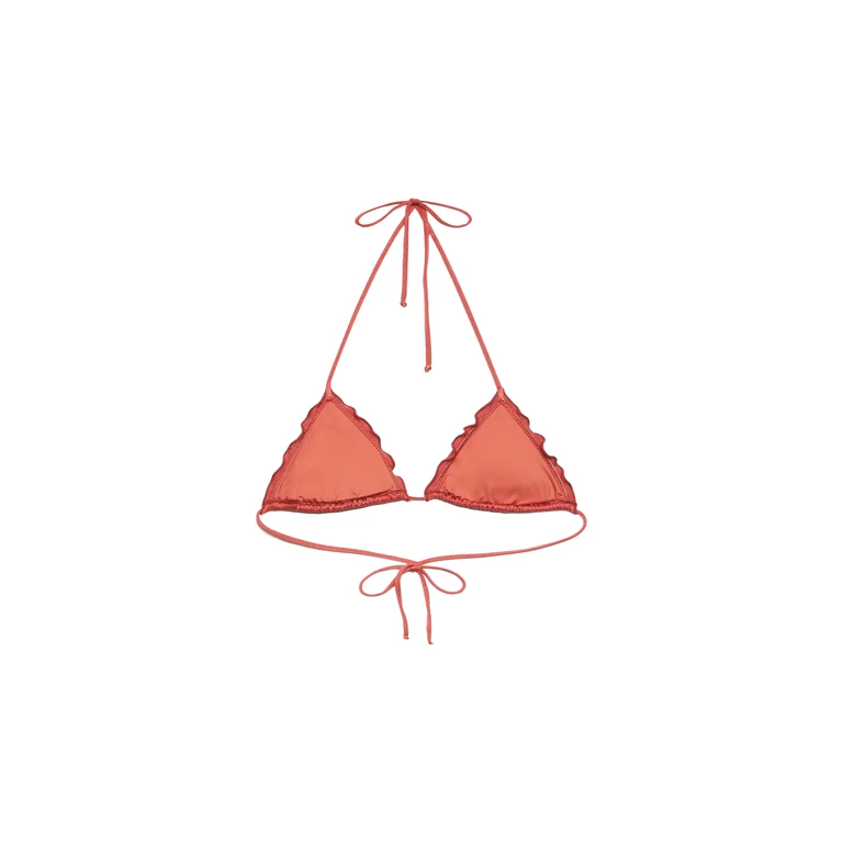 Mc2 Saint Barth Sagittarius Shimmer Brick Red Classic Triangle Top - Women