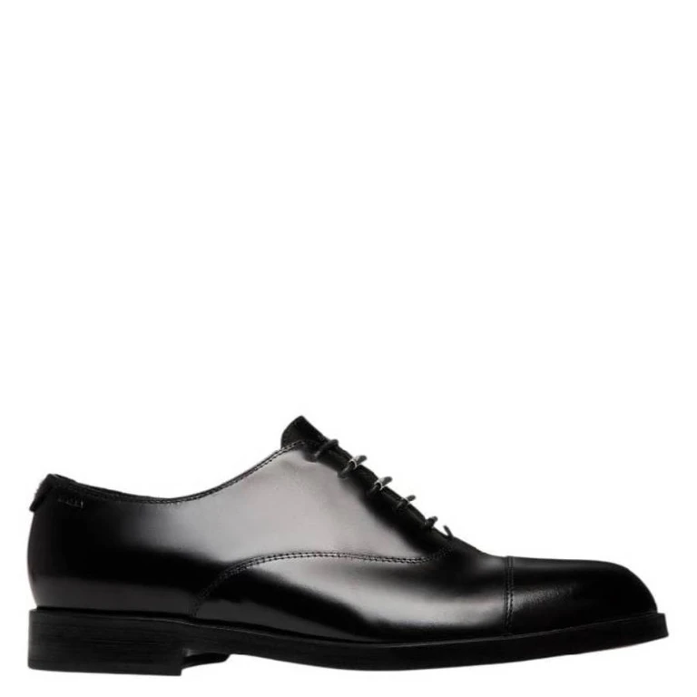 Bally Egli Leather Oxford Shoes, Brand Size 38 ( US Size 7.5 )