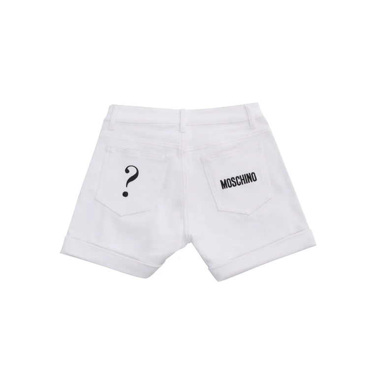 Moschino Kid White shorts Cotton Elastane
