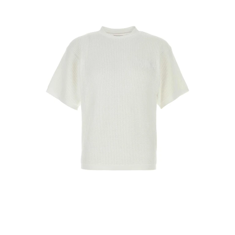 White Cotton Waffle T-Shirt Exterior - Men
