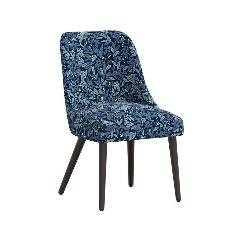 Rifle Paper Co Tara Willowberry Navy Dining Chair