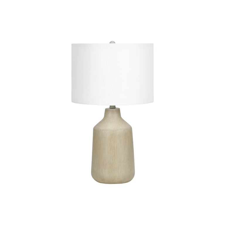 24 Inch Beige Concrete Table Lamp