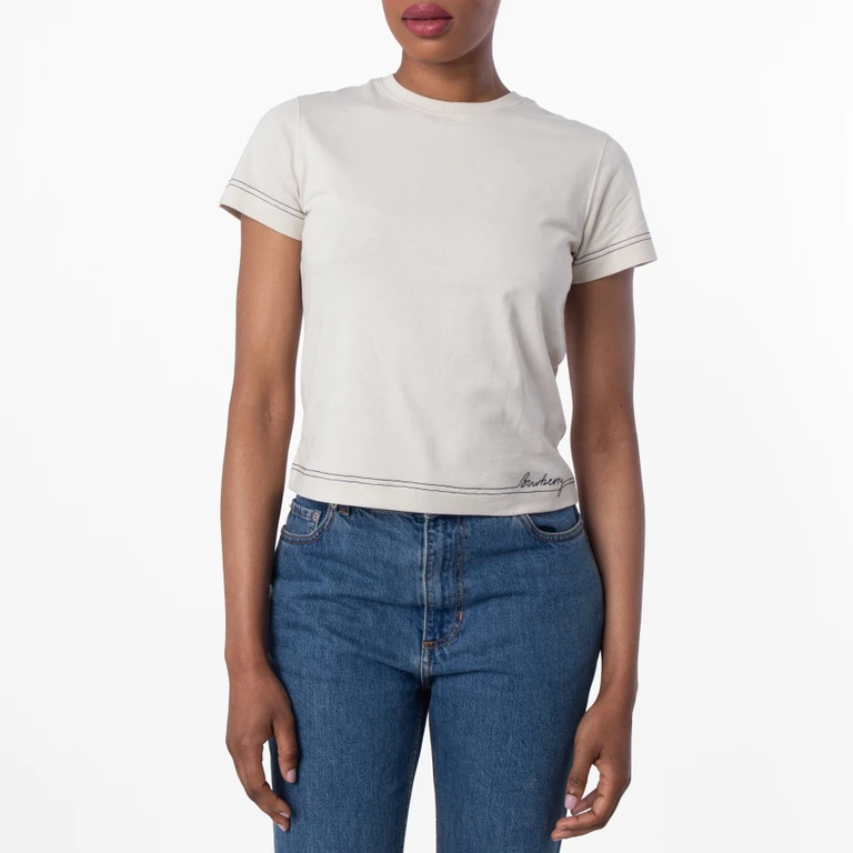 Burberry Short Sleeve Cotton T-Shirt