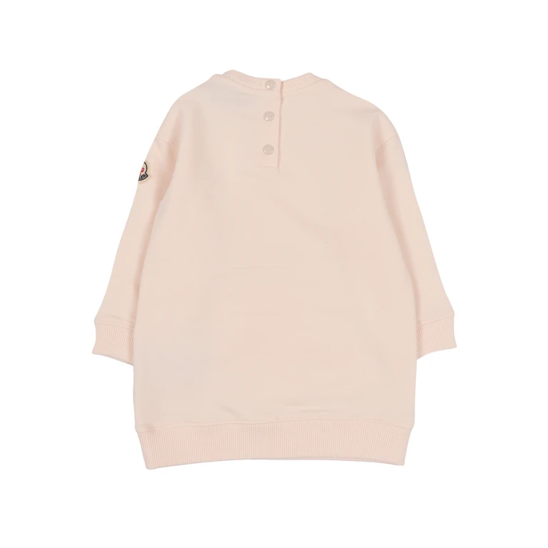 Moncler Baby Dress Pink Elastane Cotton