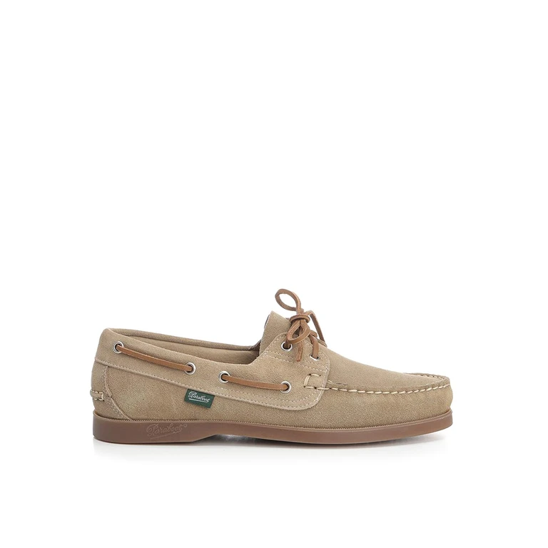 Paraboot Suede Rounded Toe Boat Shoes