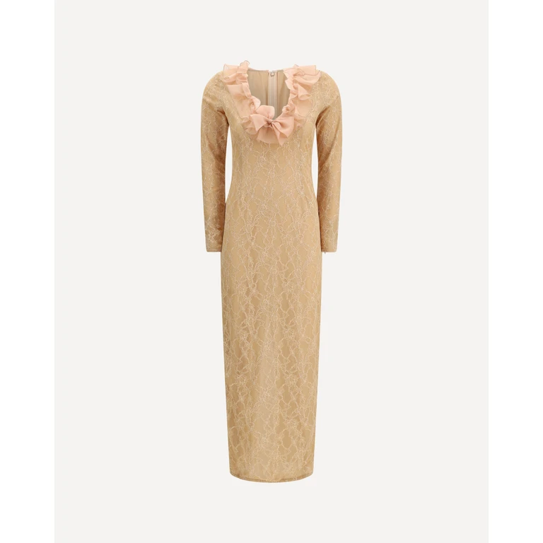 Alessandra Rich Abito Maxi in Pizzo
