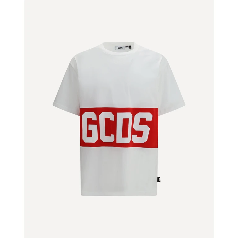GCDS Regular T-shirt with Logo Band Male M