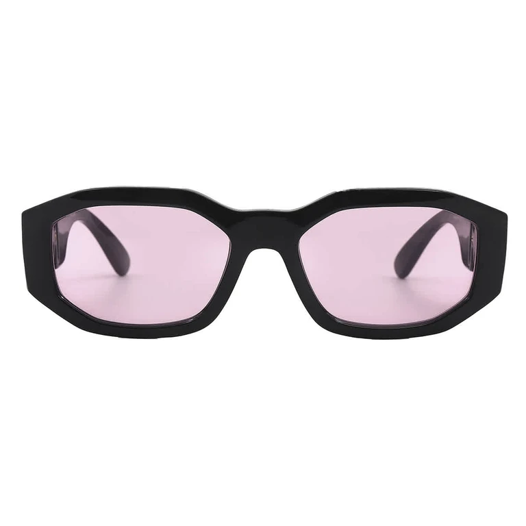 Versace Pink Geometric Unisex Sunglasses VE4361 GB1/84 53