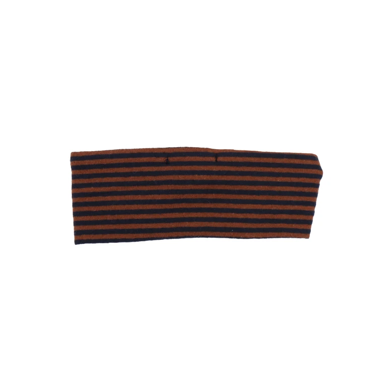 One More In The Family Bandeau Brown Cotton Acetate Elastane Top