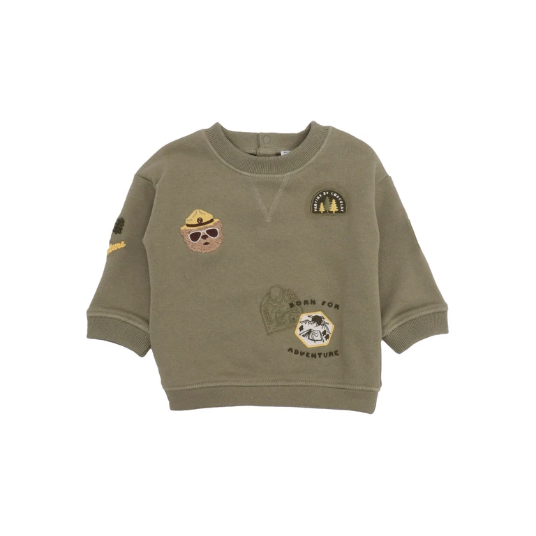 Tartine & Chocolat SWEATER Green Cotton Crewneck