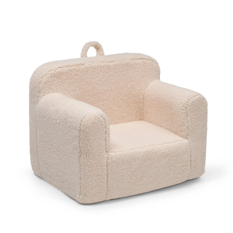 Cozee Kids Cream Sherpa Chair